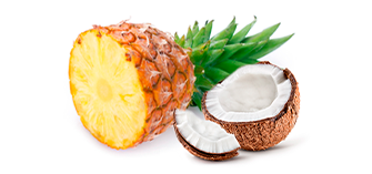 Piña y coco